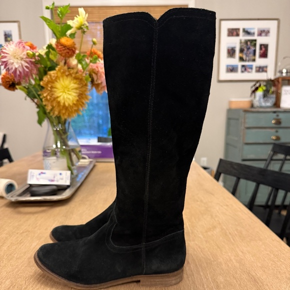 Black Suede Boots - Picture 2 of 4